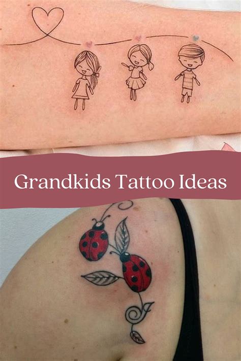 91 Meaningful Grandchildren Tattoos + Images - Tattoo Glee