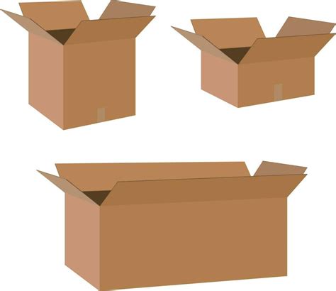 Brown Corrugated Shipping Box vector image 24319392 Vector Art at Vecteezy