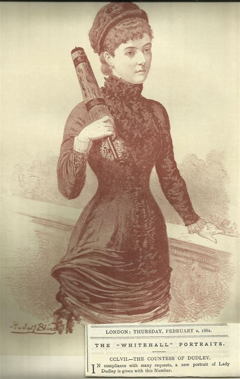 A lithograph picture of Georgina Countess of Dudley. Published 1882. | Lithograph, Vintage ...