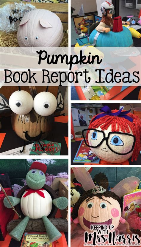 Pumpkin Book Report Ideas - Keeping Up with Mrs. Harris