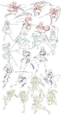 605563906_efbaf4采集到线稿(53图)_花瓣 Figure Drawing Reference, Sword Poses, Drawing Body Poses ...