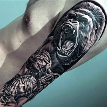 21 Gorilla Tattoo Ideas