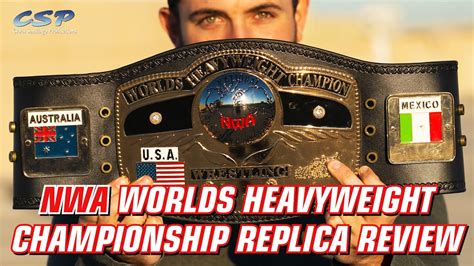 NWA WORLDS HEAVYWEIGHT CHAMPIONSHIP REPLICA TITLE BELT - A VIDEO REVIEW - YouTube