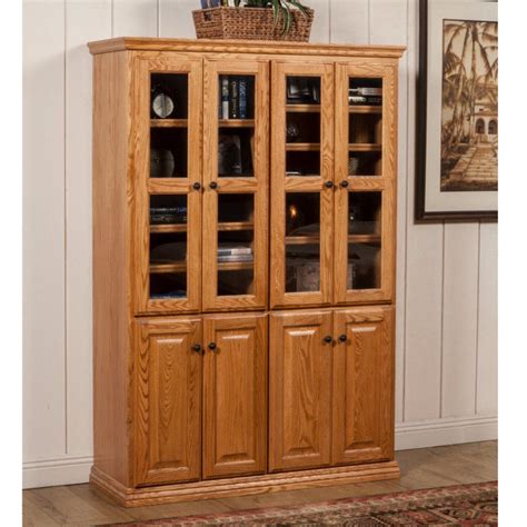 Oak Design Corp Traditional 48″ Bookcase with Full Doors | Stewart Roth ...