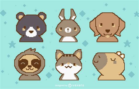 Cute Animal Pixel Art