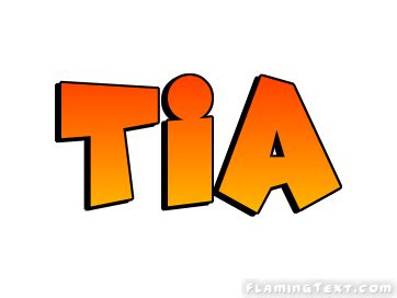 Tia Logo | Free Name Design Tool from Flaming Text