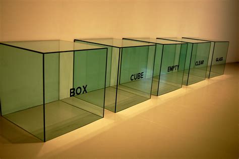 box cube empty clear glass 1965 | joseph kosuth | jacky_oh_yeah | Flickr