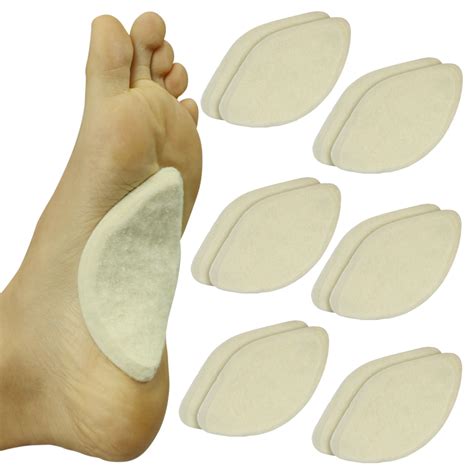 Vivesole - ViveSole Arch Support Pads (6 Pairs) - Adhesive Felt Foot Insert - Men & Women - for ...