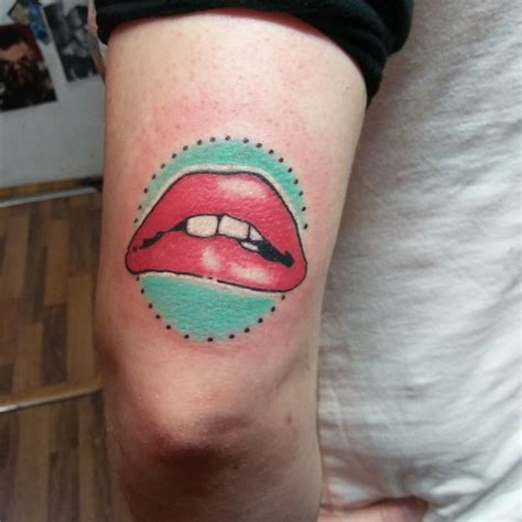 Rocky Horror Lips by Addam North | Tattoos, Old school tattoo, Triangle tattoo