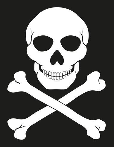 pirate skull and crossbones vector illustration 513179 Vector Art at ...