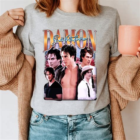 Retro Damon Salvatore Shirt-damon Salvatore Sweatshirt,damon Salvatore ...