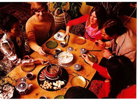 Untitled | Fondue party, Easy fondue, 70s dinner party