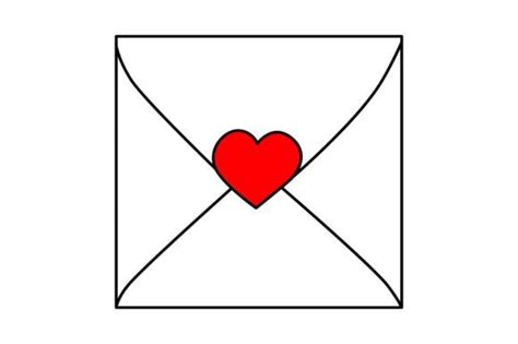 Love Letter Envelope Cliparts Graphic by D-Stocker · Creative Fabrica
