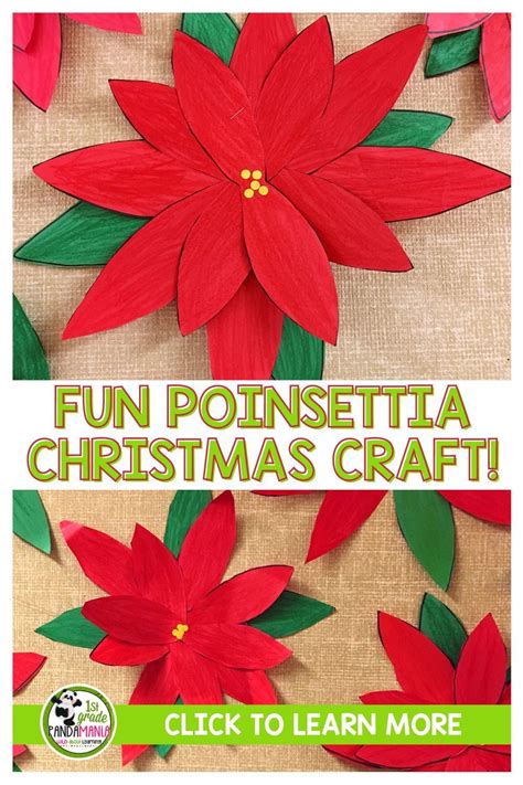 Poinsettia Craft For First Grade