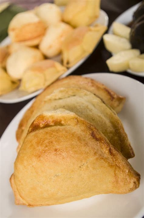 Traditional Ecuadorian Food Emapnadas Stock Photo - Image of typical ...