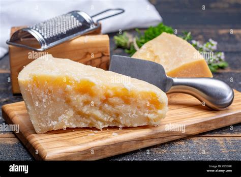 Traditional italian food - 36 months aged in caves Italian parmesan ...