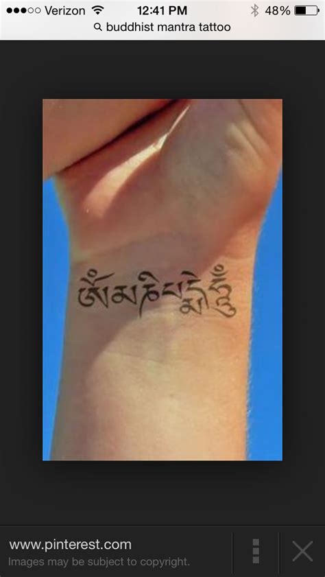 Buddhist mantra tattoo | Buddhist mantra, Mantra tattoo, Tattoos