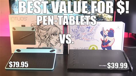 Wacom intuos draw vs Xp pen G640s - YouTube