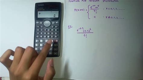 How To Solve Poisson Distribution Using Calculator [fx-991MS] | Mathematics 3 | - YouTube