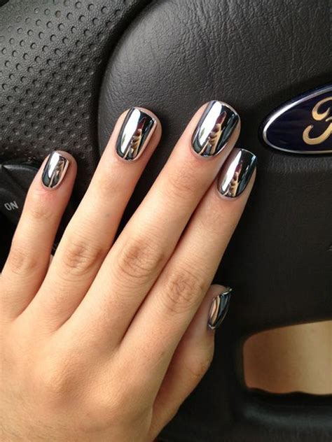 Black Metallic Nails