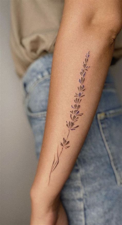 30+ Beautiful Flower Tattoo Ideas : Lavender Arm Tattoo I Take You ...
