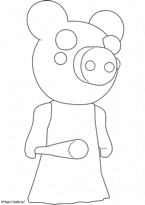 Piggy Roblox 6 coloring page