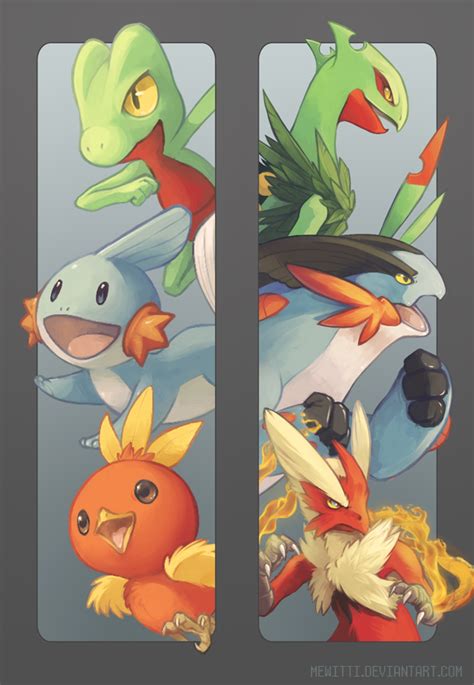 Gen 3 Starters | Pokemon art, Pokemon, Pokemon fan art