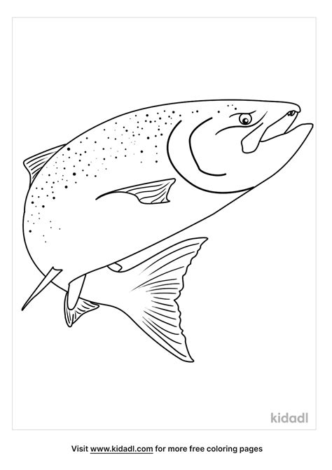 Free Chinook Salmon Coloring Page | Coloring Page Printables | Kidadl