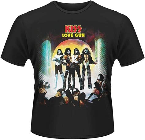 Kiss 'Love Gun 'T-Shirt ? - Neu Und Offiziell L, Black: Amazon.co.uk: Clothing