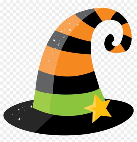 Cards - Halloween Clipart Witch Hat - Free Transparent PNG Clipart ...