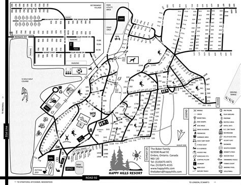 Driving Directions & Park Maps for Happy Hills Resort | Embro, Ontario