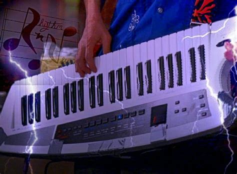 Our #instrumentoftheday is the #keytar which was made popular in the 1980s by #glam #metal # ...