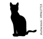 Cat Stretch Silhouette In Black Free Stock Photo - Public Domain Pictures