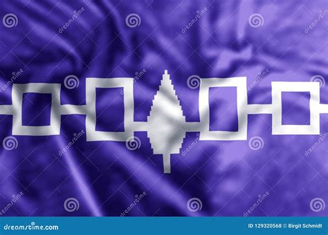 Iroquois Confederacy Flag Illustration Stock Illustration ...