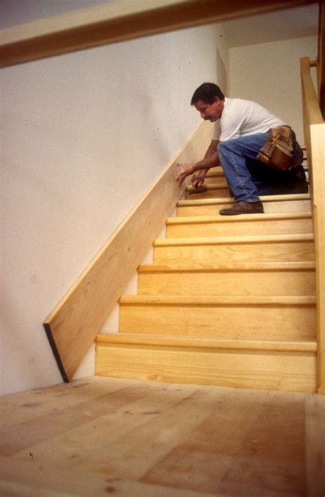 Attaching skirting Boards on a staircase | Diy stairs, Stairs trim ...