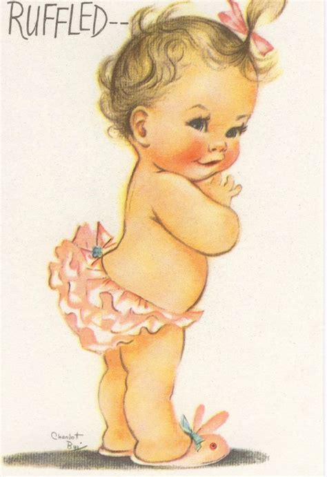 Vintage Charlot Byj Birthday Card | Cute little baby girl, Vintage ...