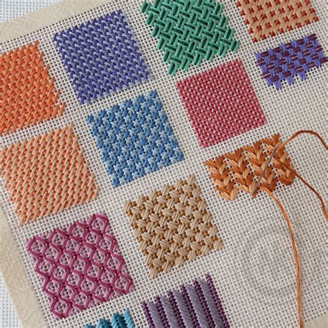 Needlepoint Stitches - Stitch Variations - NeedleKnowledge | Hand embroidery stitches, Cross ...