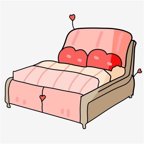 Cute Bed Clipart Transparent Background - Jagodooowa