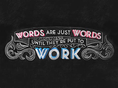 Words Are Just Words by Scott Biersack on Dribbble