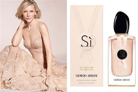 Cate Blanchett Giorgio Armani Si Rose Signature Perfume Celebrity SCENTsation