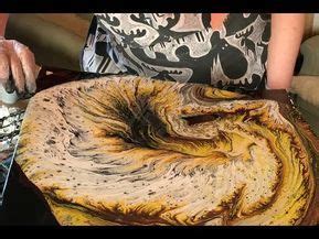 Fluid Painting - The Meteor- dirtycup ring pouring on Wood | Acrylic pouring, Fluid painting ...