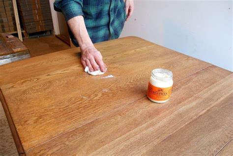 Furniture restoration — rescuing a damaged oak table with beeswax polish — Cambridge Traditional ...