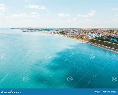 Aerial View of Costinesti Beach Resort in Romania Stock Photo - Image of scenics, tourism: 122266004