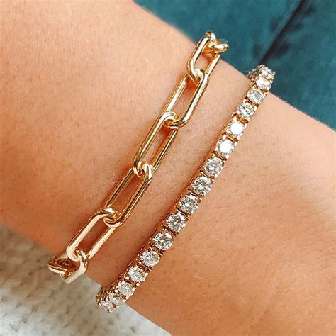 7.5 / 6mm diamond tennis bracelet CZ tennis bracelet | Etsy