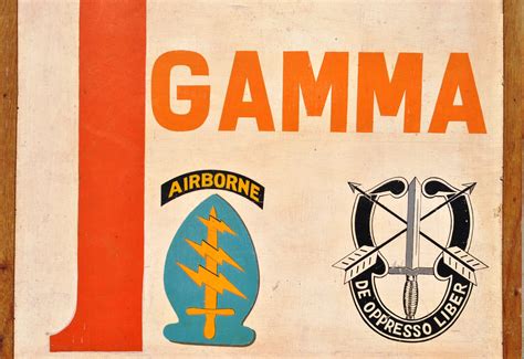 Vietnam War US Army Special Forces B-57 PROJECT GAMMA Camp Sign - Warpath