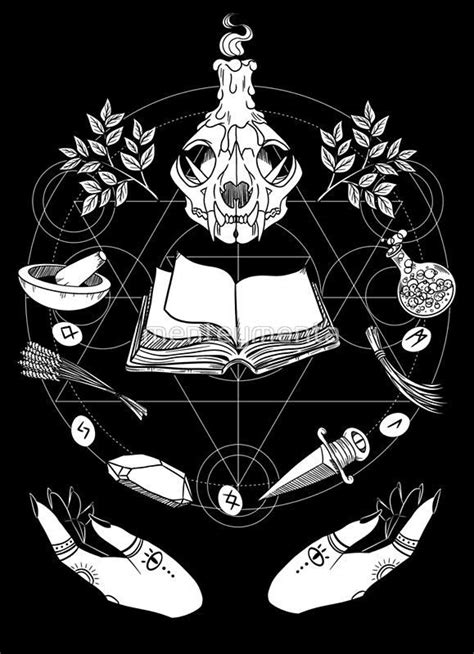 Póster 'Wicca' de menteymenta | Wiccan art, Wiccan wallpaper, Witch wallpaper