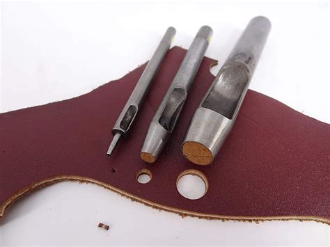 Made in Taiwan 3.0mm Hole Punch Leather Craft Tool Leather DIY Round Punch (Leather Punches ...