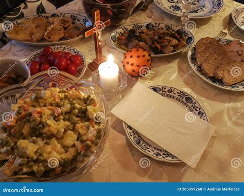 Traditional Lithuania Cuisine for Christmas Stock Photo - Image of ...