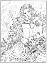 126 Best Coloring Pages/LineArt Fantasy Images On Pinterest  sketch template