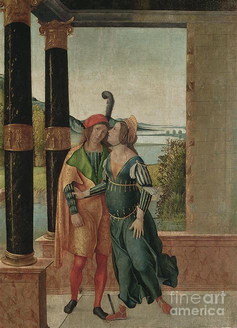 Brutus And Portia, C.1500-50 Painting by Michelle Da Verona - Pixels